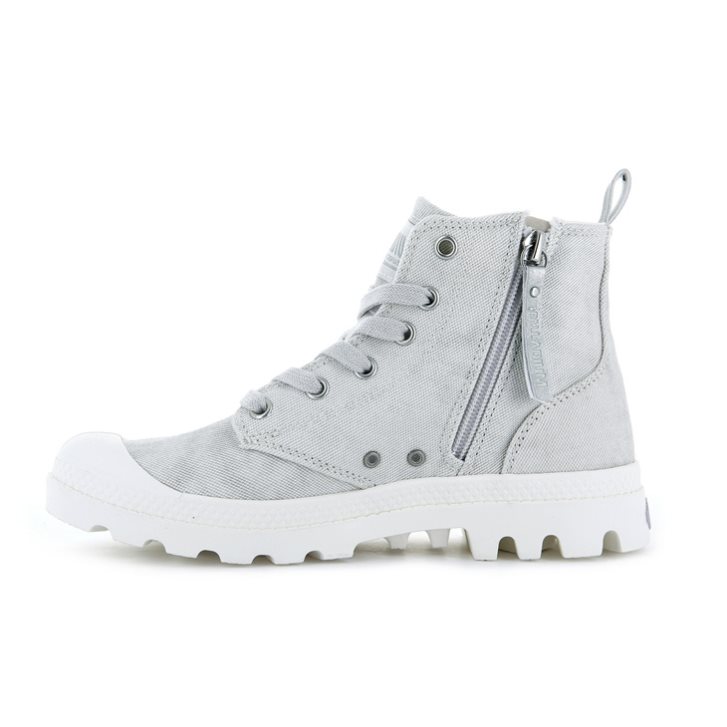 Palladium Pampa Zip Desertwash Laarzen Dames Lichtgrijs | NL 20IQDOP